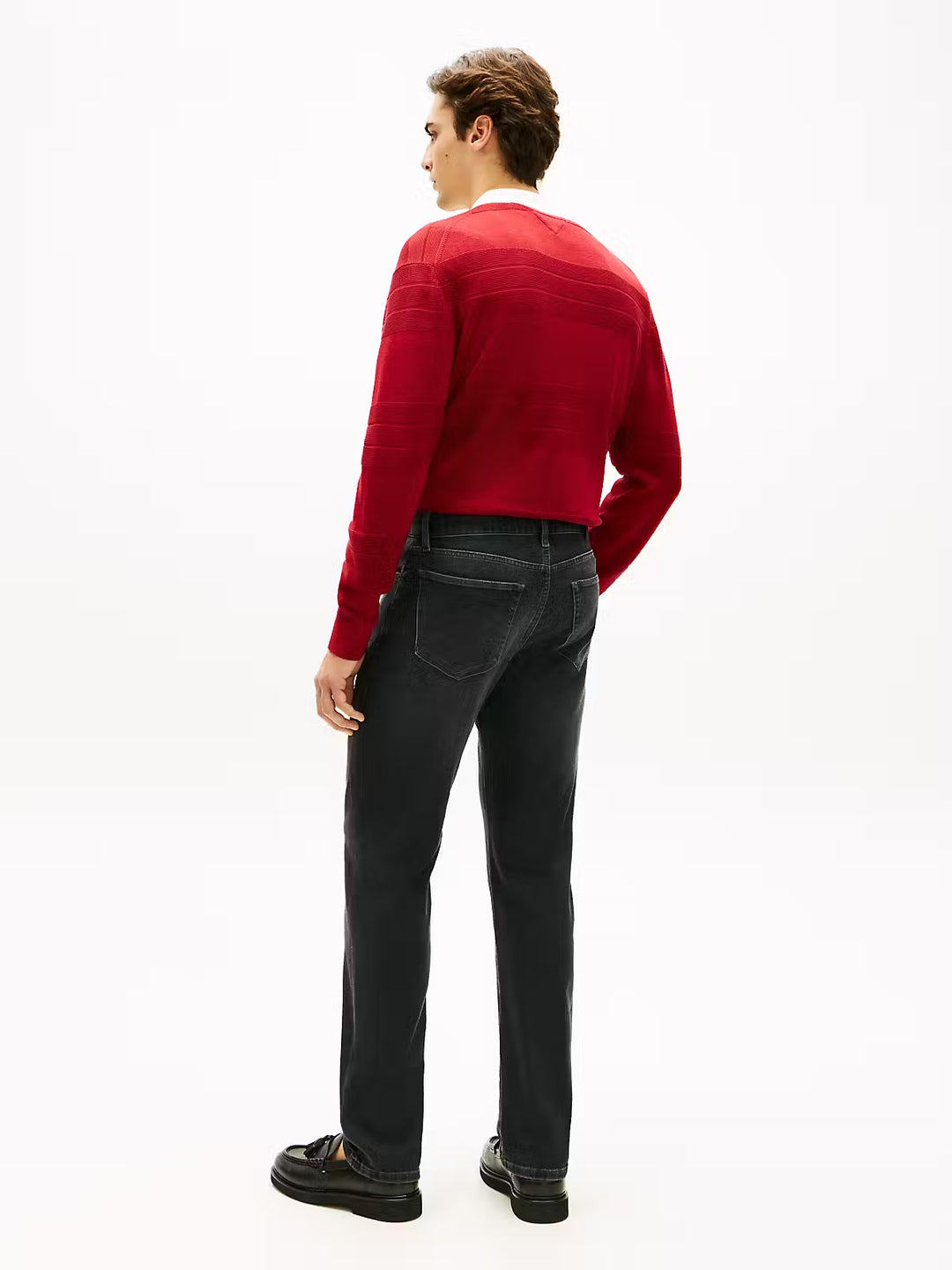 Image for TOMMY HILFIGER  STRAIGHT DARK GREY   DENTON JEANS | Tommy Hilfiger | Morans Menswear