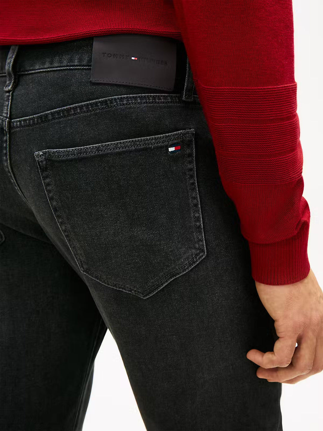 Image for TOMMY HILFIGER  STRAIGHT DARK GREY   DENTON JEANS | Tommy Hilfiger | Morans Menswear