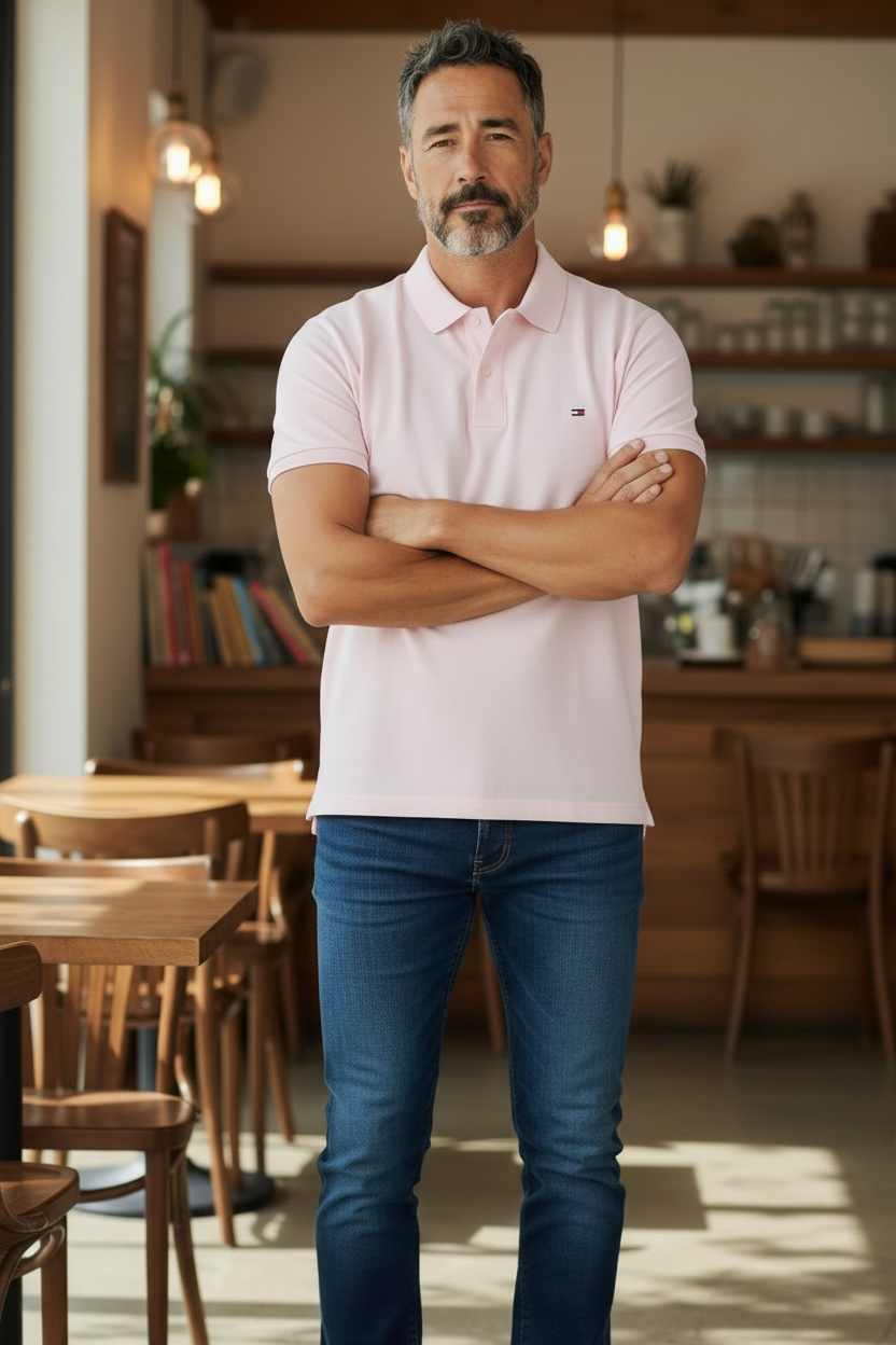 Image for TOMMY HILFIGER LIQUID COTTON SEAS POLO | Tommy Hilfiger | Morans Menswear
