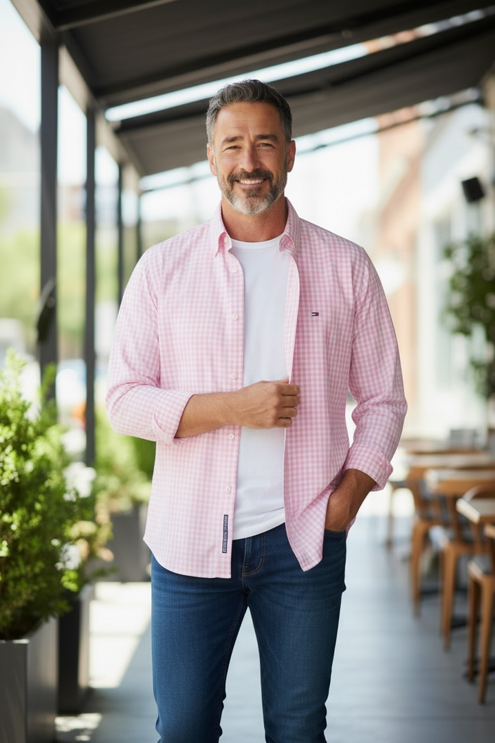Image for TOMMY HILFIGER FLEX GINGHAM SHIRT | Tommy Hilfiger | Morans Menswear