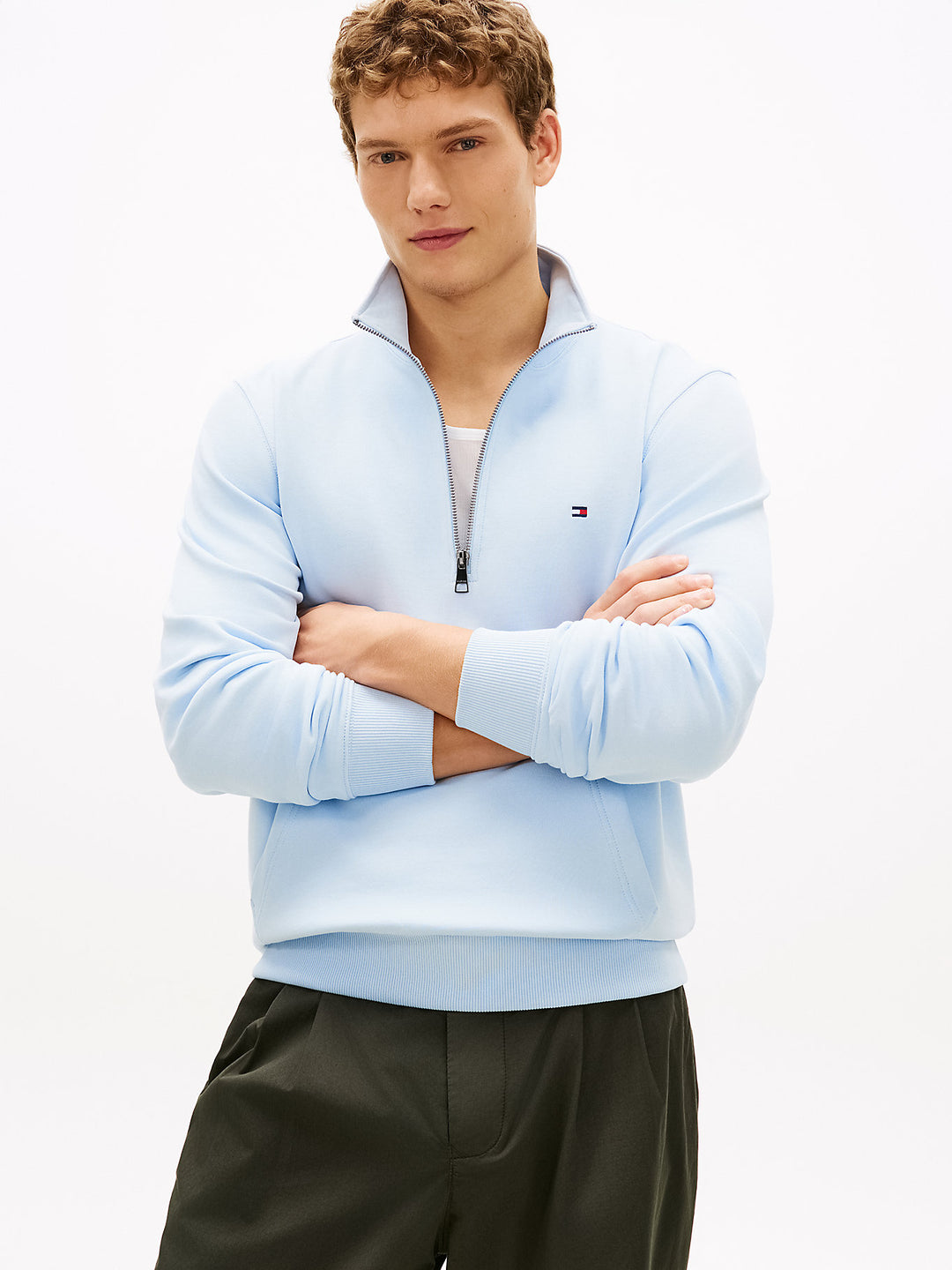 Image for TOMMY HILFIGER ESS TERRY 1/4 ZIP SEATSHIRT | Tommy Hilfiger | Morans Menswear