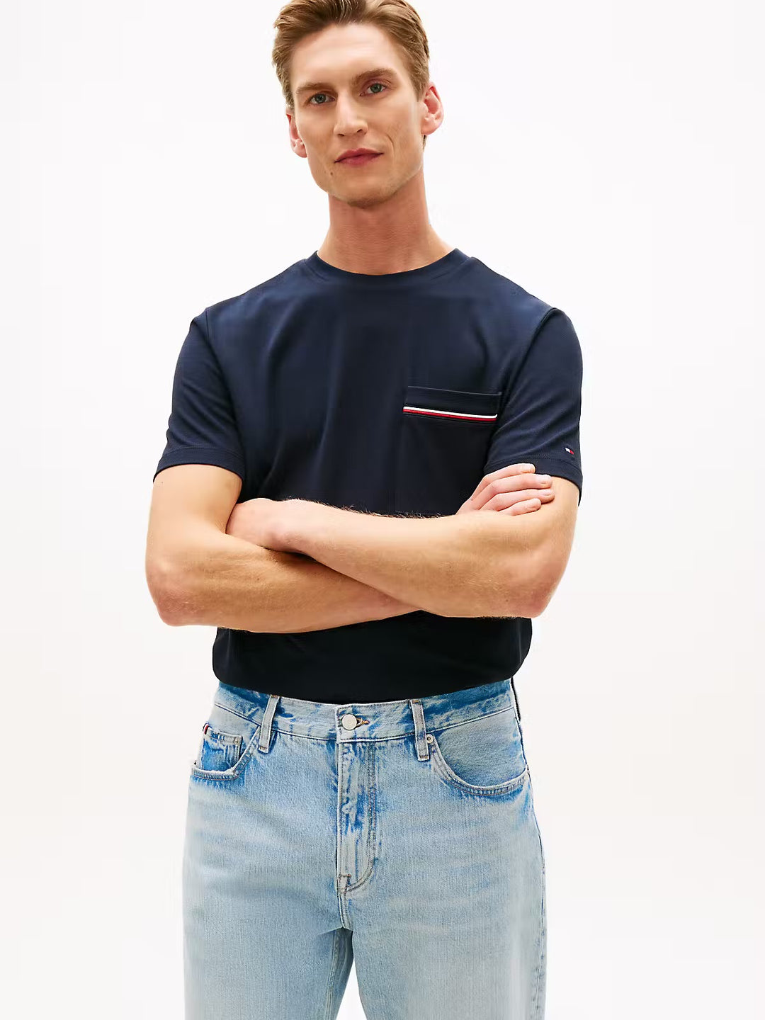 Image for TOMMY HILFIGER GLOBAL STRIPE POCKET  TEE | Tommy Hilfiger | Morans Menswear