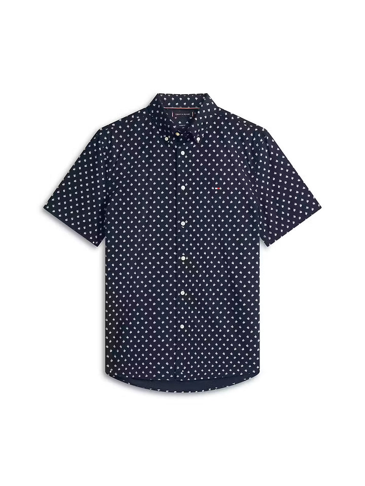 Image for TOMMY HILFIGER FLEX POPLIN PRINT SHIRT | Tommy Hilfiger | Morans Menswear