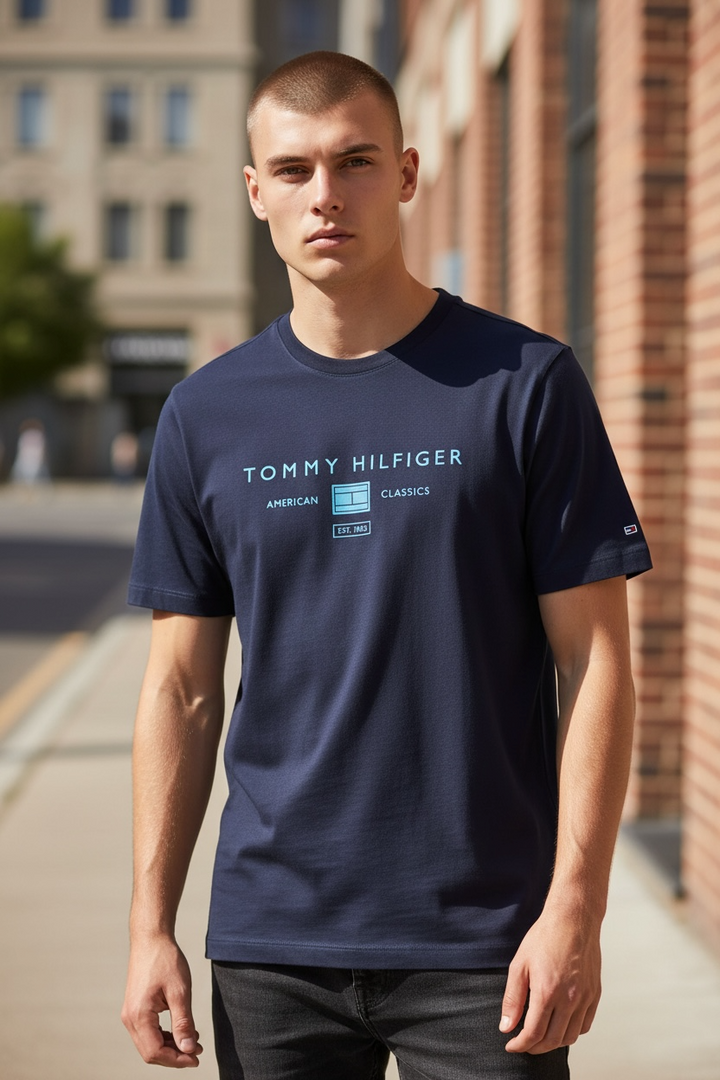 Image for TOMMY HILFIGER BRAND LOVE MONO TEE | Tommy Hilfiger | Morans Menswear