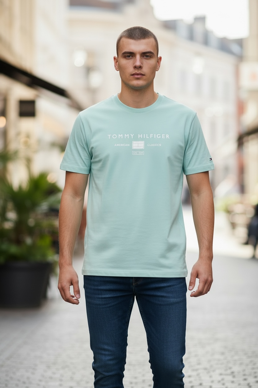 Image for TOMMY HILFIGER BRAND LOVE MONO TEE | Tommy Hilfiger | Morans Menswear