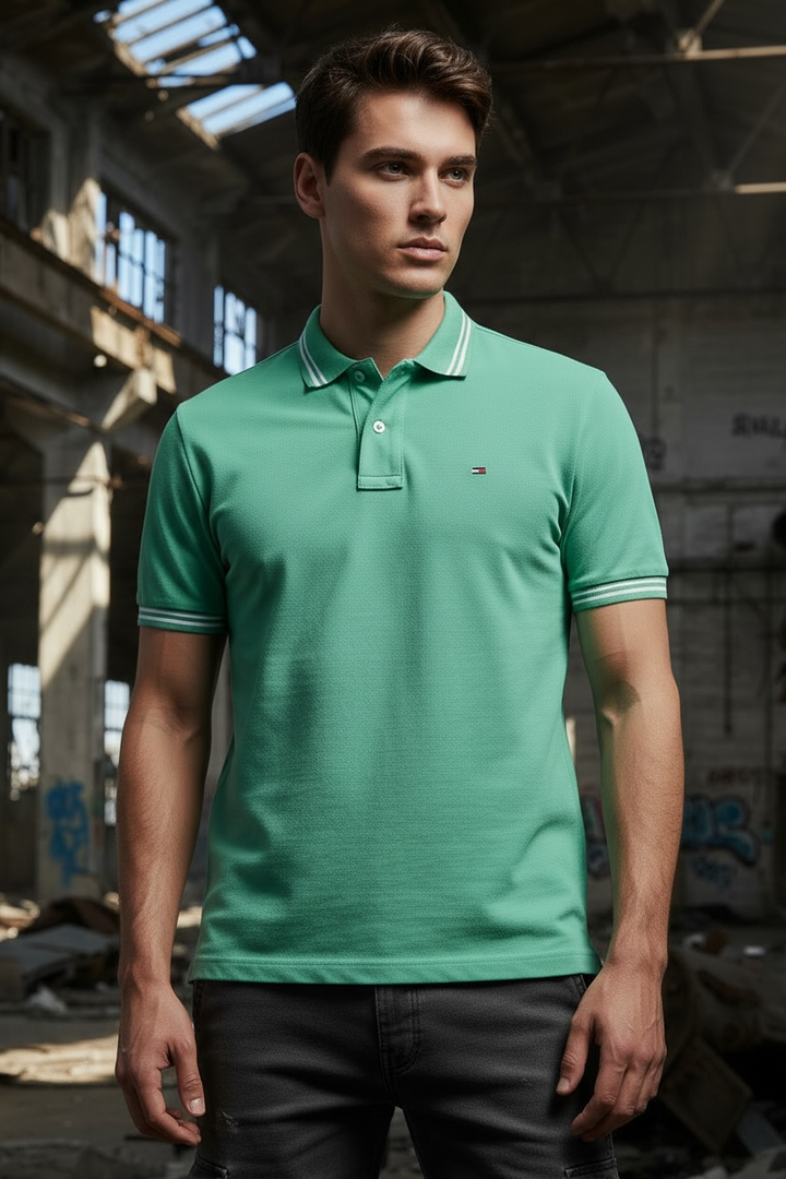 Image for TOMMY JEANS REG TIPPED POLO EX | Tommy JEANS | Morans Menswear