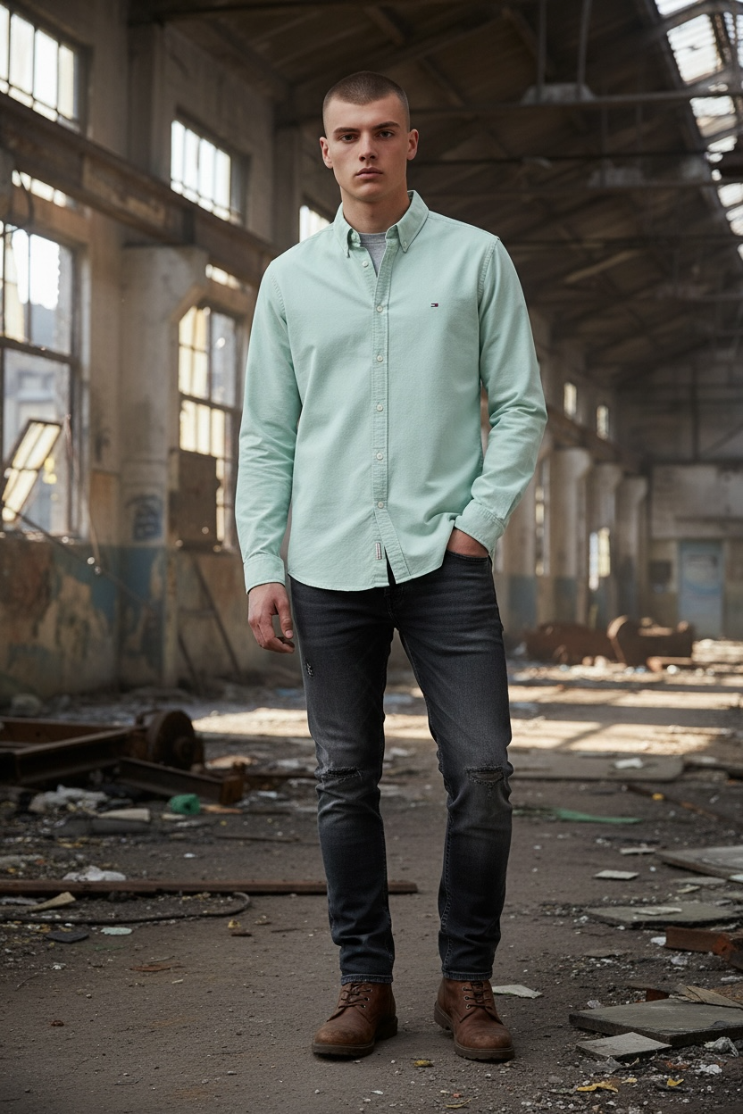 Image for TOMMY JEANS REG OXFORD SHIRT | Tommy JEANS | Morans Menswear