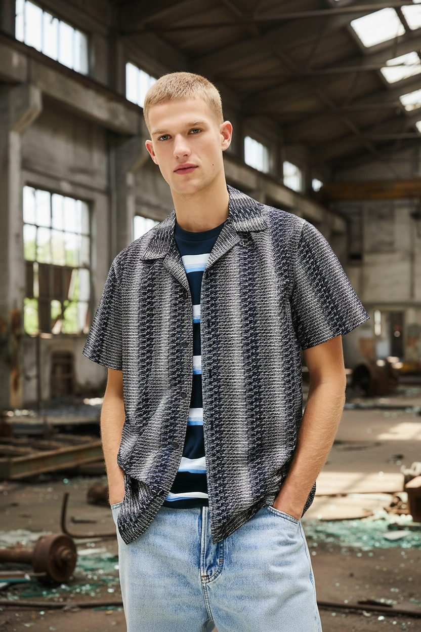 Image for TOMMY JEANS REG CAMP OAP SHIRT SHORT SLEEVE | Tommy JEANS | Morans Menswear