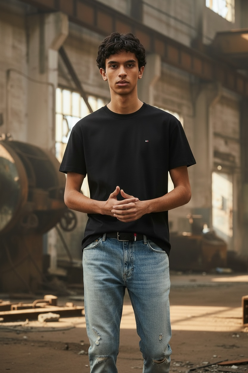 Image for TOMMY JEANS FLAG SS TEE REG TEE | Tommy JEANS | Morans Menswear