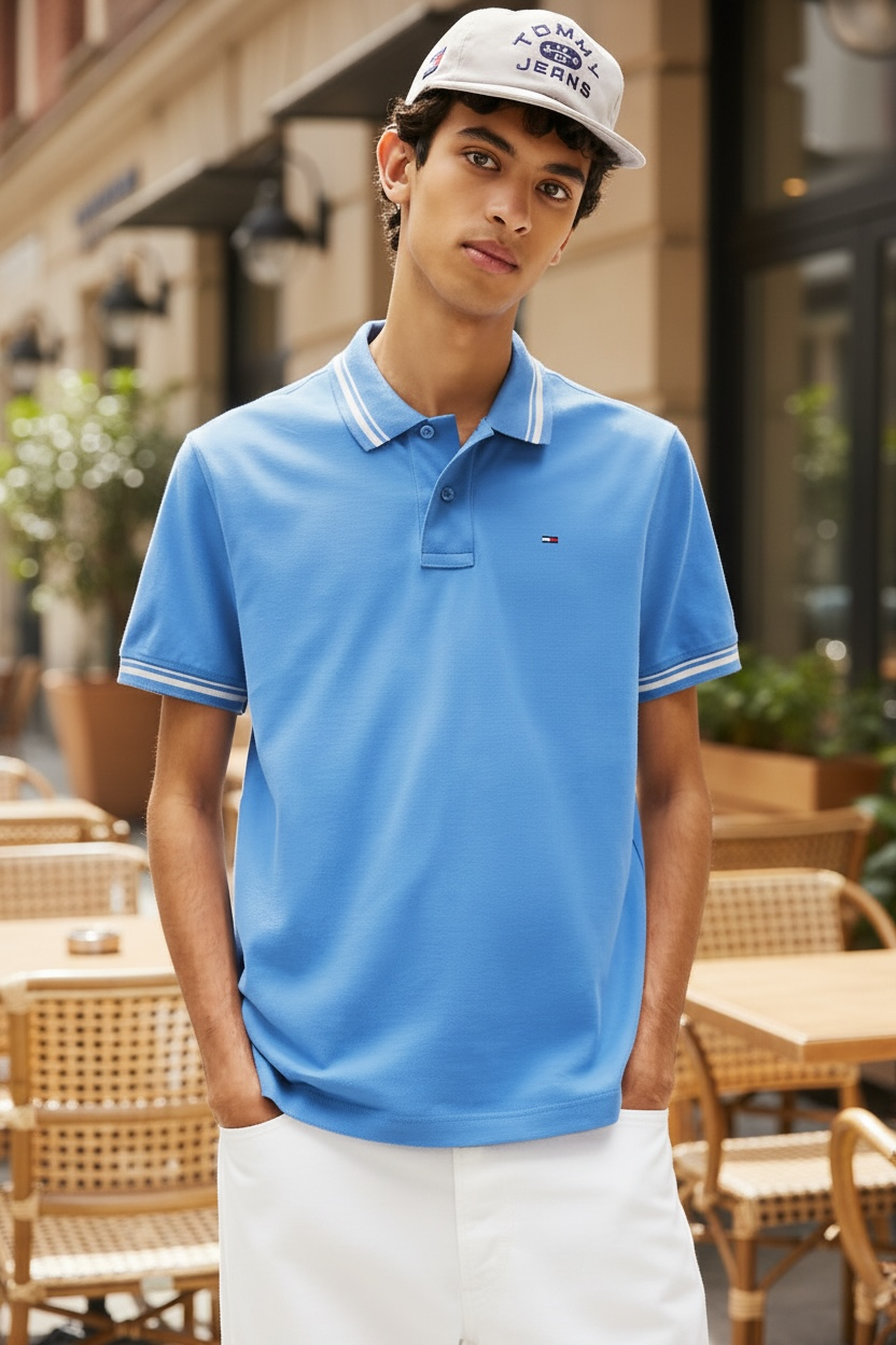 Image for TOMMY JEANS REG TIPPED POLO | Tommy JEANS | Morans Menswear