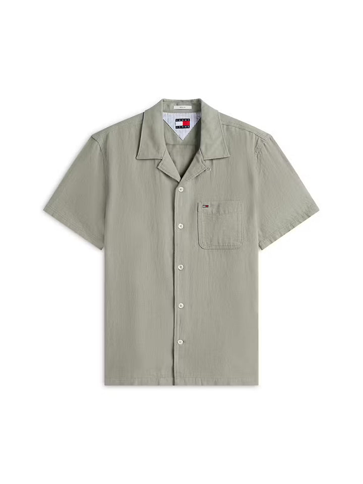 Image for TOMMY JEANS LINEN BLEND CAMP SHORT SLEEVE SHIRT | Tommy JEANS | Morans Menswear