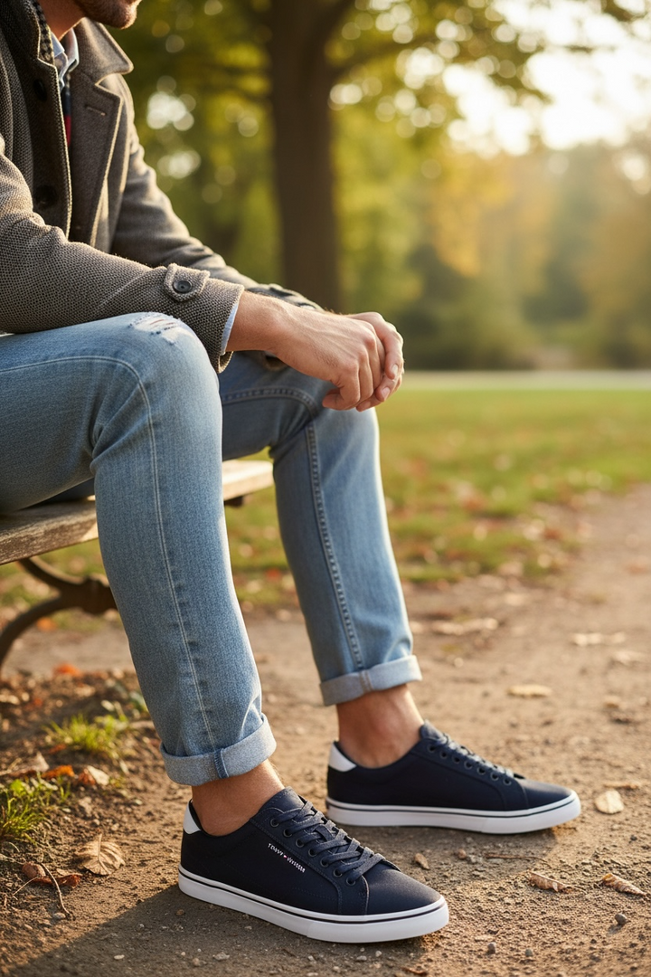 Image for TOMMY HILFIGER VULC CORE LONG TRAINERS | Tommy Hilfiger FOOTWEAR | Morans Menswear