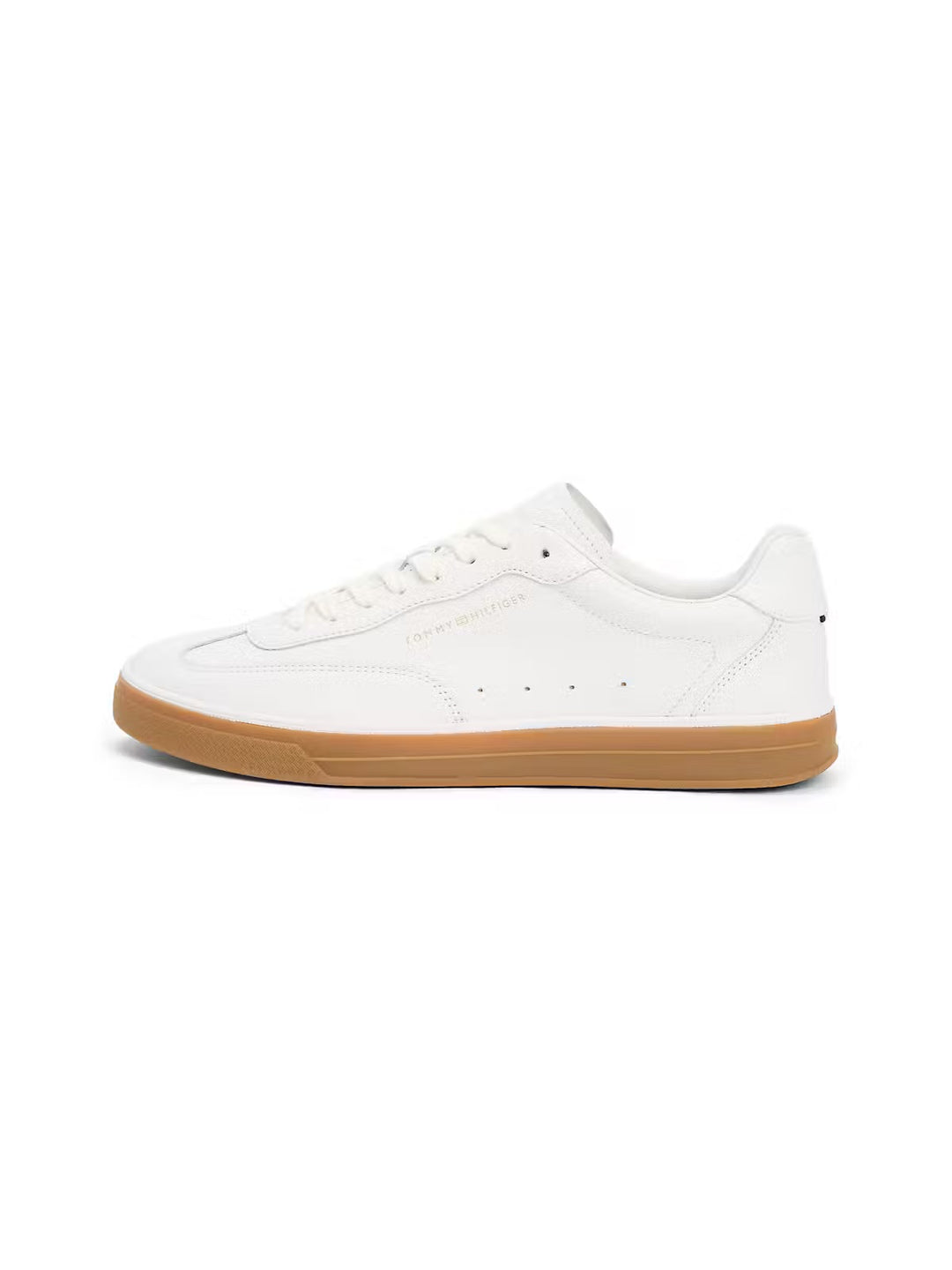 Image for TOMMY HILFIGER LO LUX LEATHER WHITE TRAINERS | Tommy Hilfiger FOOTWEAR | Morans Menswear