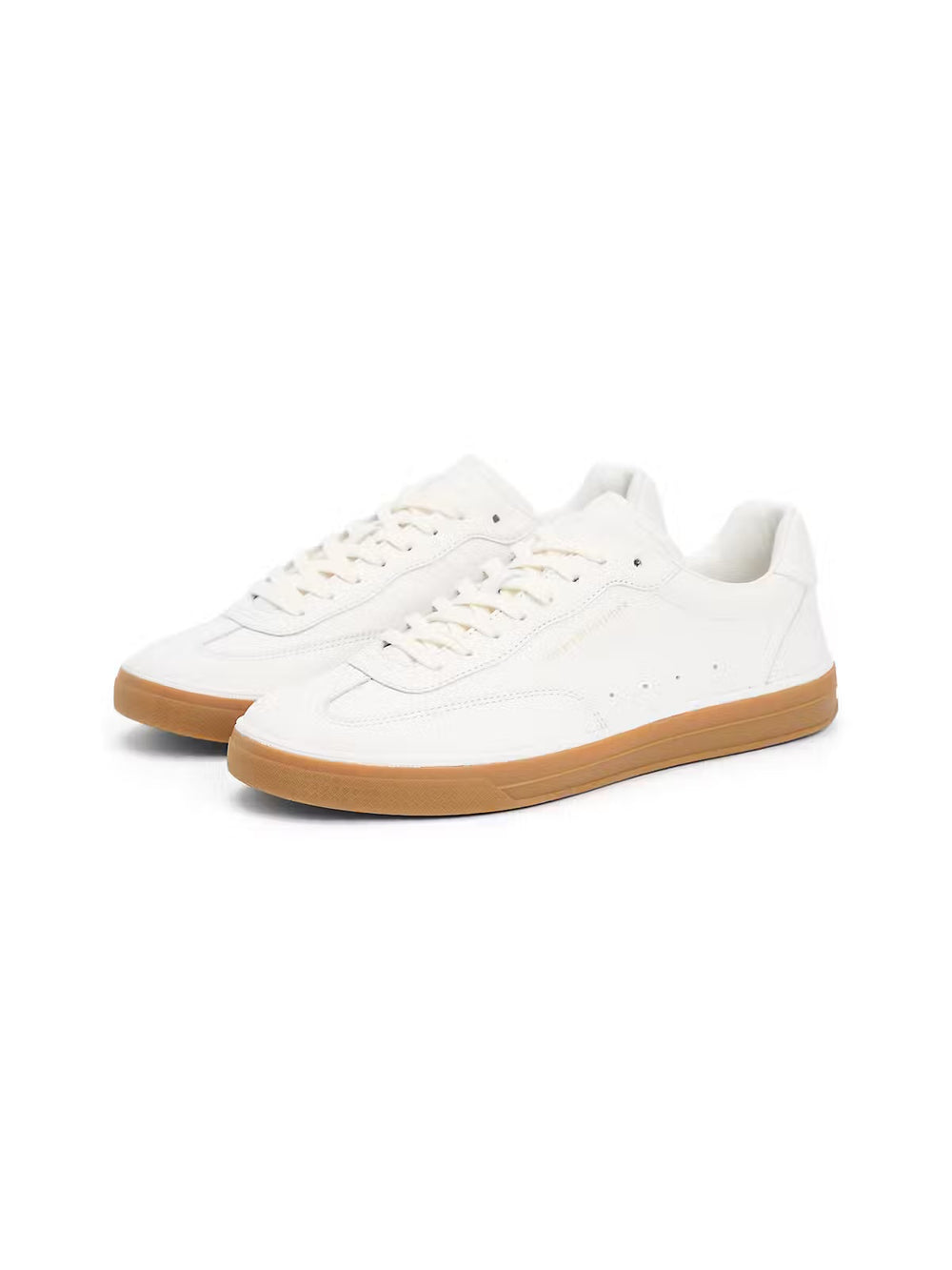 Image for TOMMY HILFIGER LO LUX LEATHER WHITE TRAINERS | Tommy Hilfiger FOOTWEAR | Morans Menswear