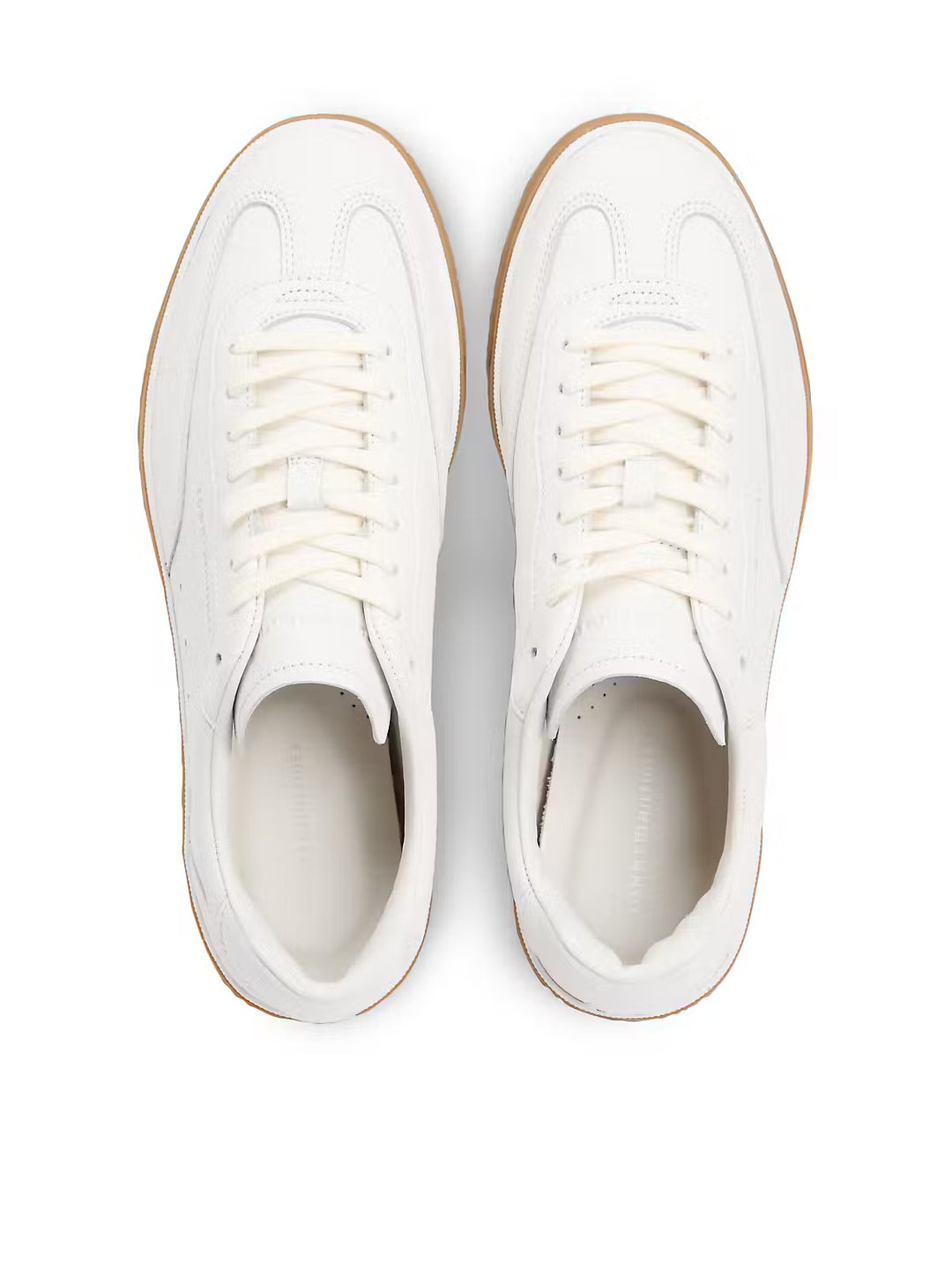 Image for TOMMY HILFIGER LO LUX LEATHER WHITE TRAINERS | Tommy Hilfiger FOOTWEAR | Morans Menswear