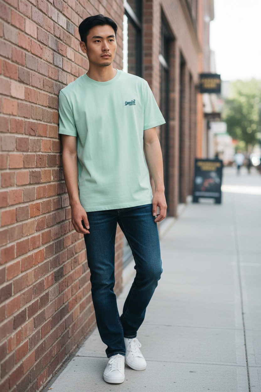 Image for SUPERDRY ORGANIC COTTON ESS LO TEE | Superdry | Morans Menswear