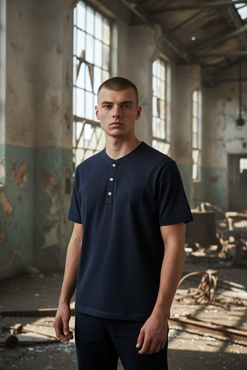 Image for SUPERDRY CLASSIC SS GRANDAD TOP | Superdry | Morans Menswear