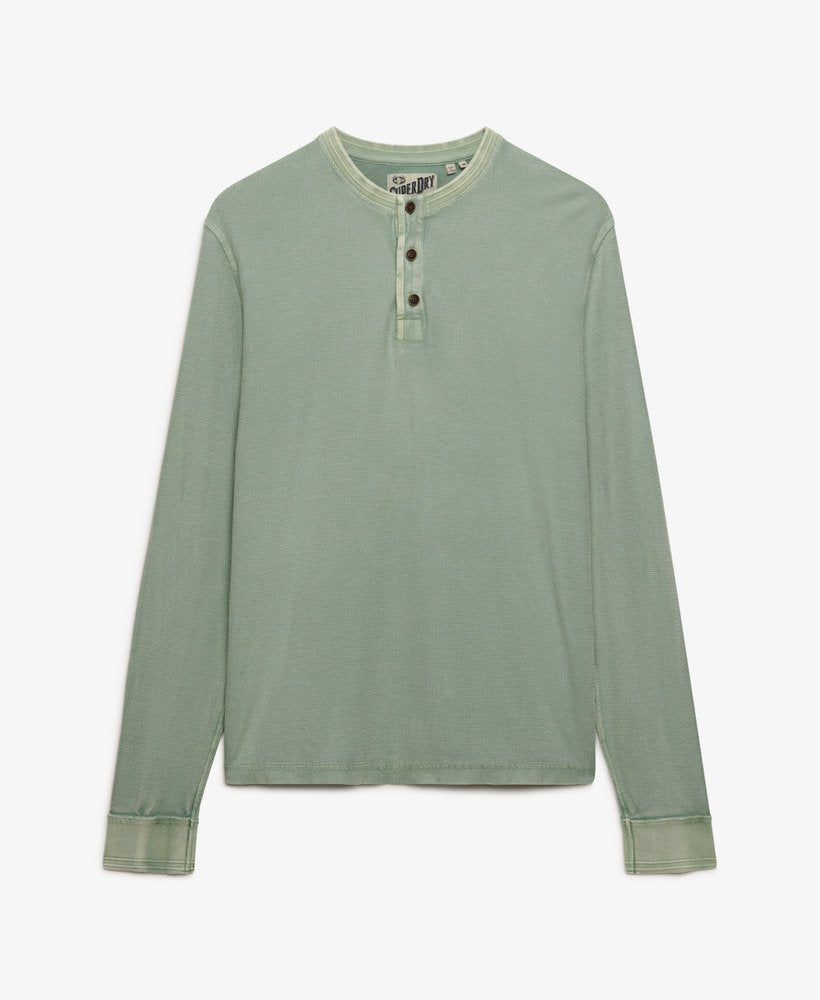 Image for SUPERDRY TEXTURED LS GRANDAD TOP | Superdry | Morans Menswear