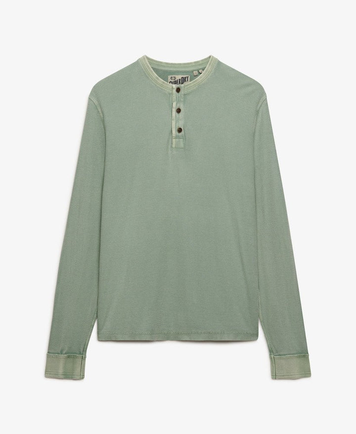 Image for SUPERDRY TEXTURED LS GRANDAD TOP | Superdry | Morans Menswear