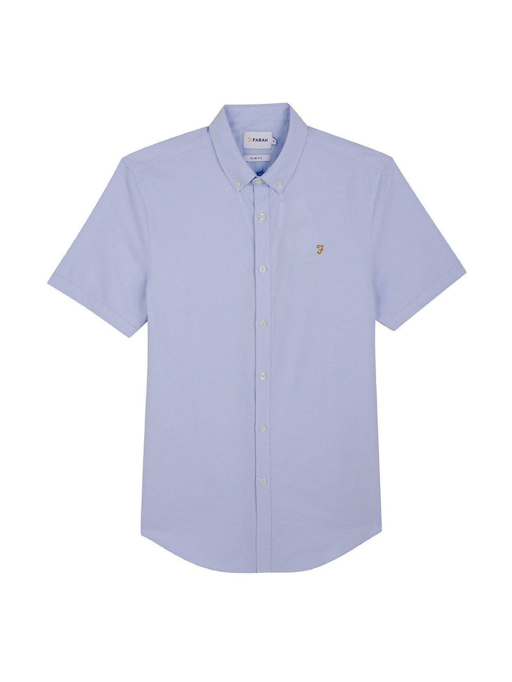 Image for FARAH BREWER BD SHORT SLEEVE  BLUE SHIRT | Farah | Morans Menswear