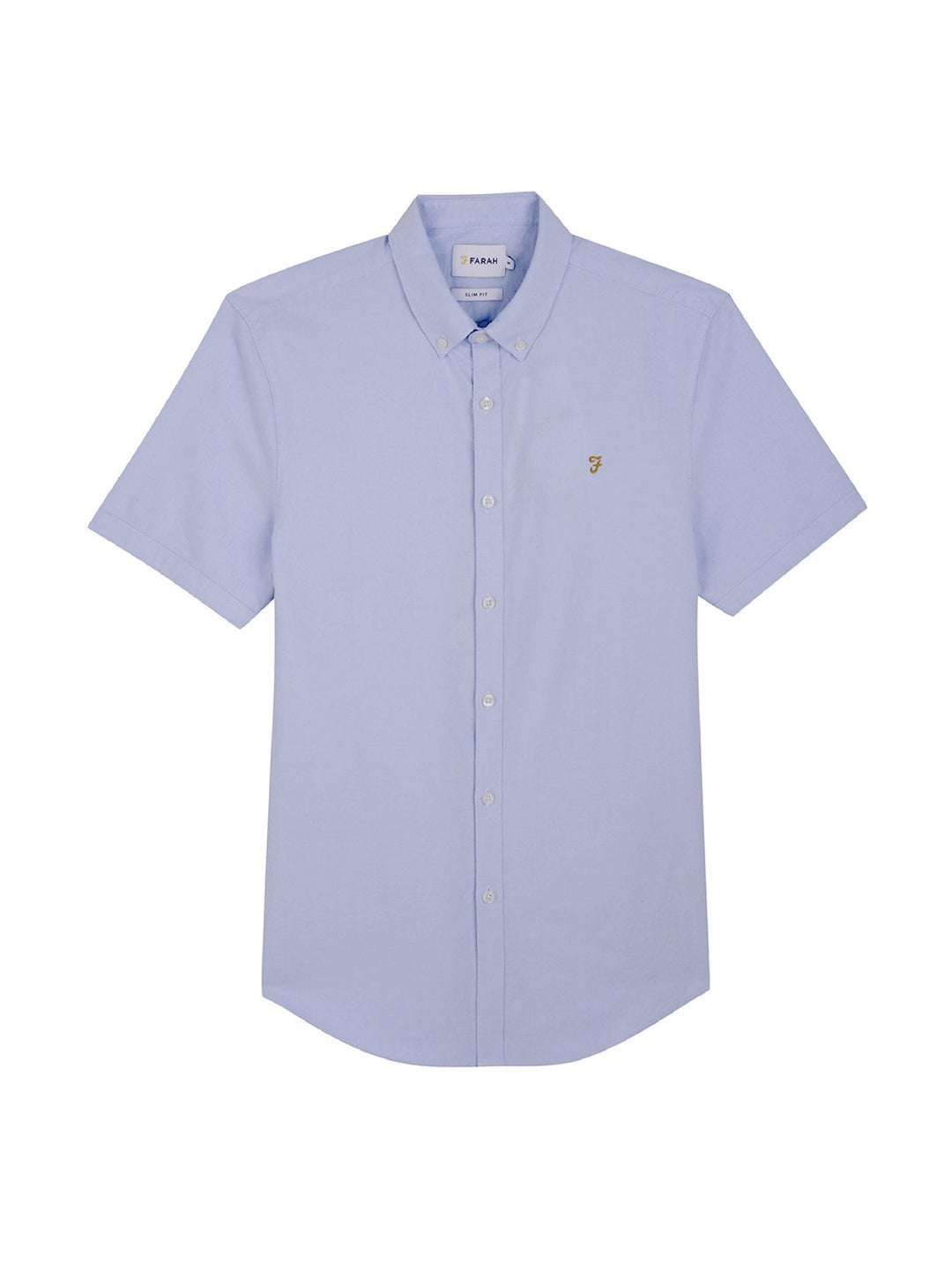 Image for FARAH BREWER BD SHORT SLEEVE  BLUE SHIRT | Farah | Morans Menswear