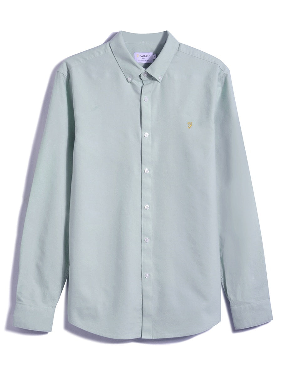 Image for FARAH BREWER B LS MINT  SHIRT | Farah | Morans Menswear