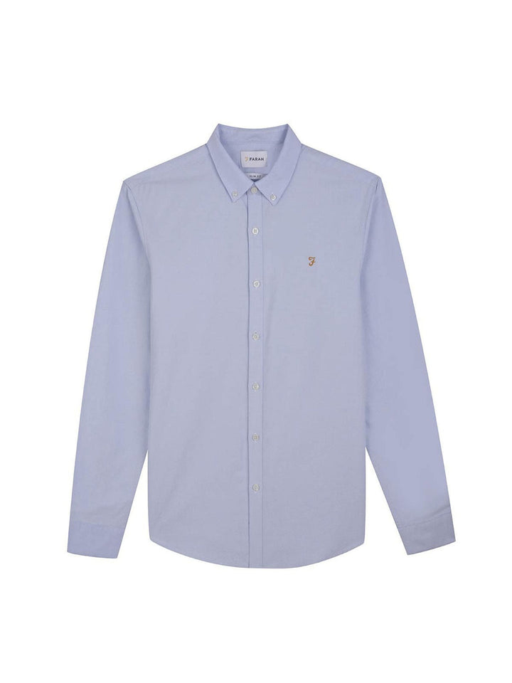 Image for FARAH BREWER BD LS BLUE SHIRT | Farah | Morans Menswear