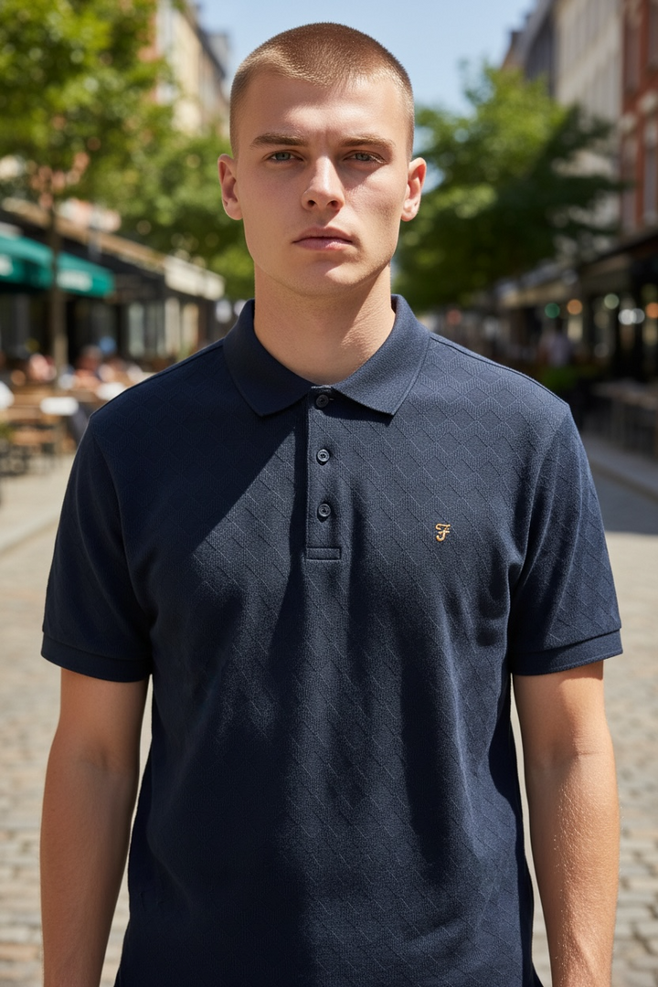 Image for FARAH HORACE SS NAVY POLO | Farah | Morans Menswear