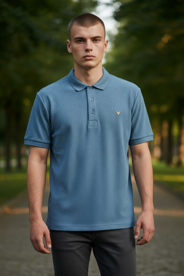 Image for FARAH FORSTER SS BLUE POLO | Farah | Morans Menswear