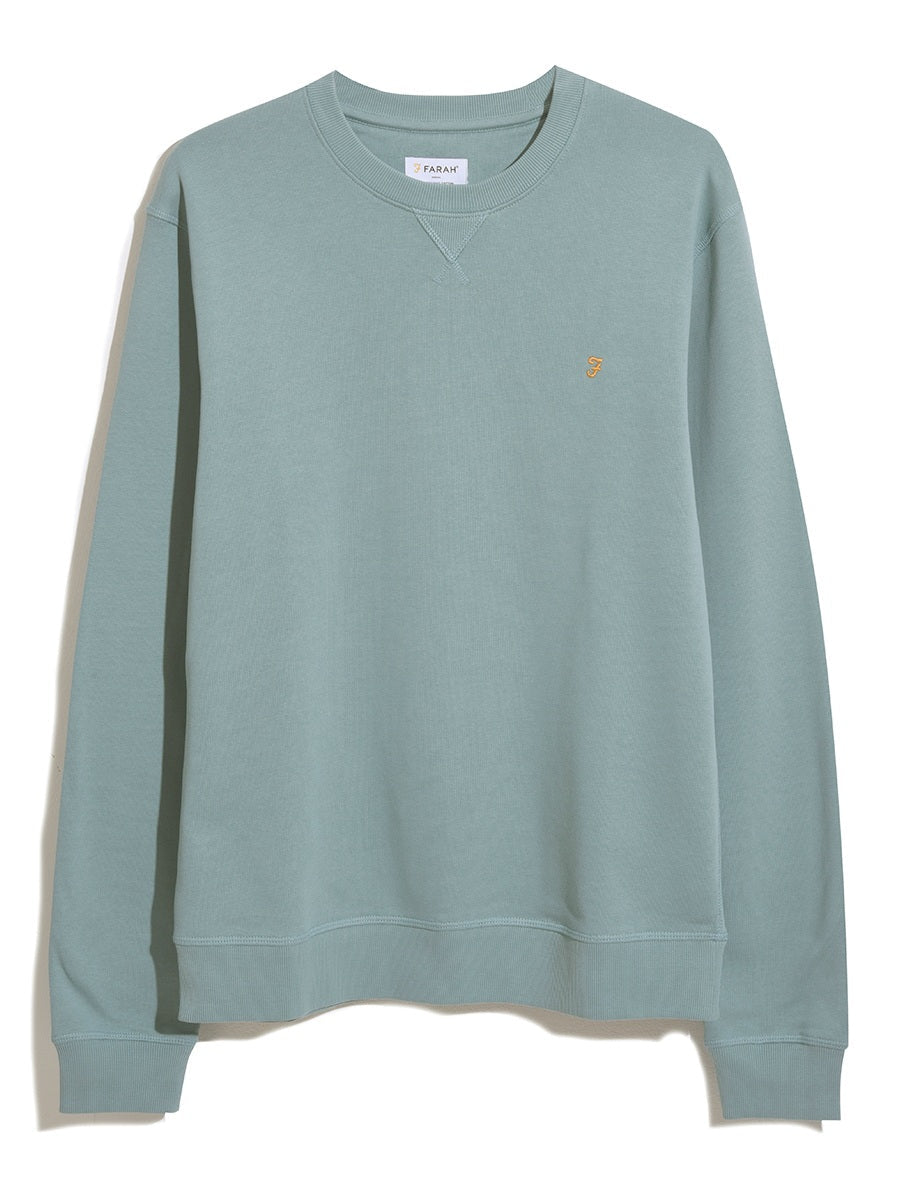 Image for FARAH TIM NEW CREW LIGHT MINT  SWEATSHIRT | Farah | Morans Menswear
