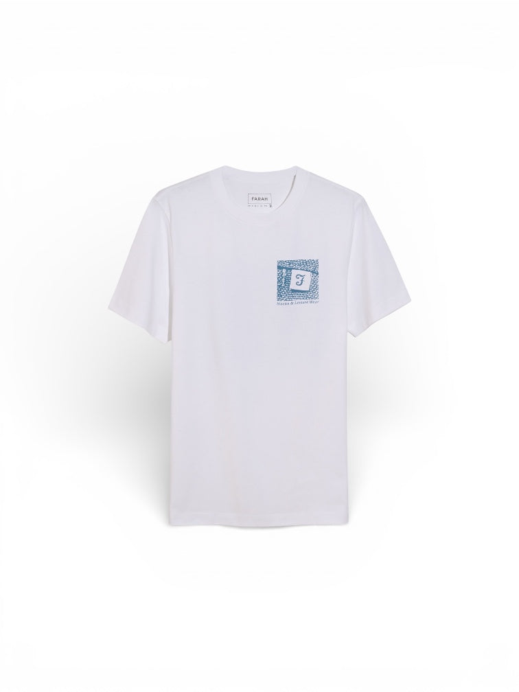 Image for FARAH DESMOND GRAPHIC WHITE TEE | Farah | Morans Menswear