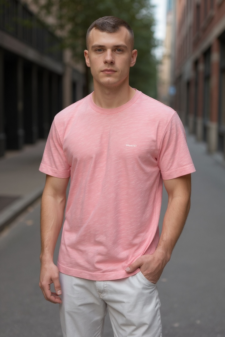 Image for GANT WASHED SLUB PINK SS TEE | GANT | Morans Menswear
