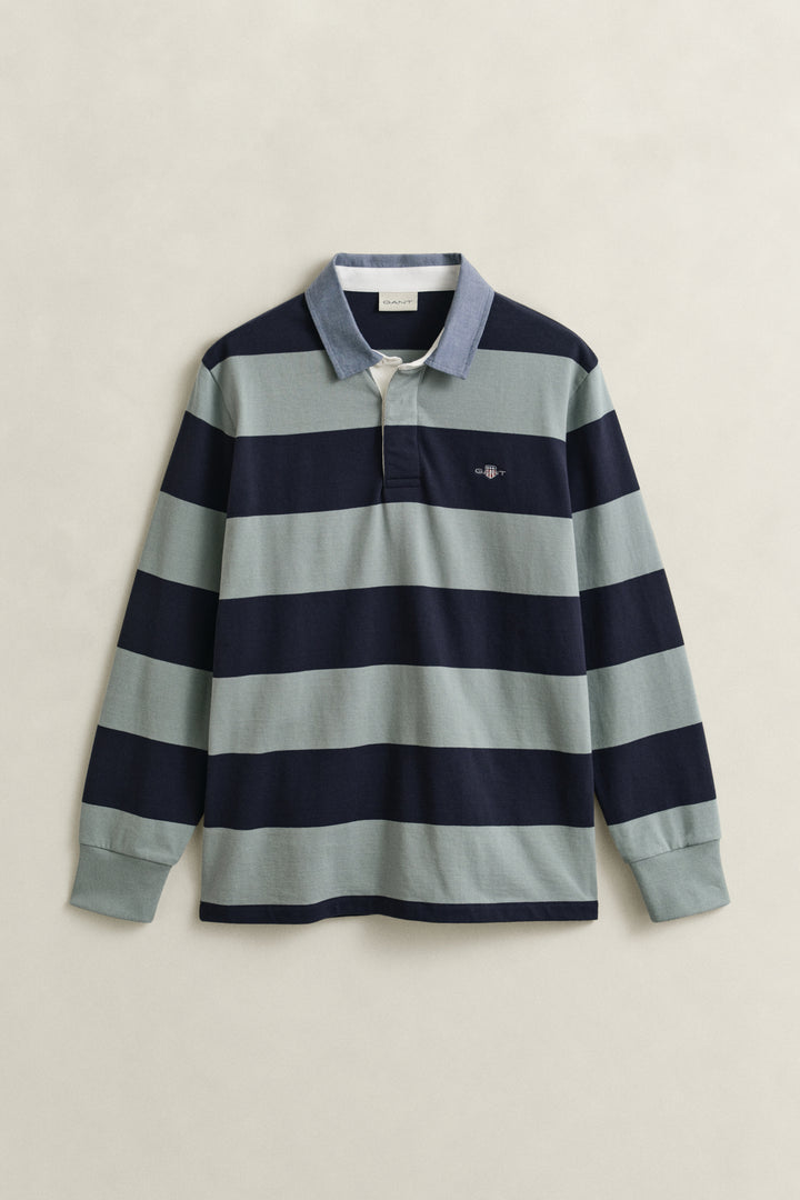 Image for GANT REG CHAMBRAY STRIPE HEAVY RUGGER | GANT | Morans Menswear
