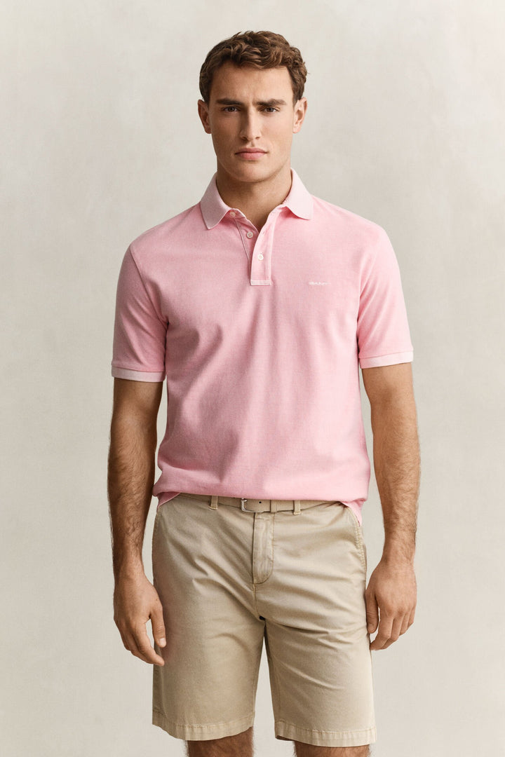 Image for GANT SUNFADED  PINK SS POLO | GANT | Morans Menswear