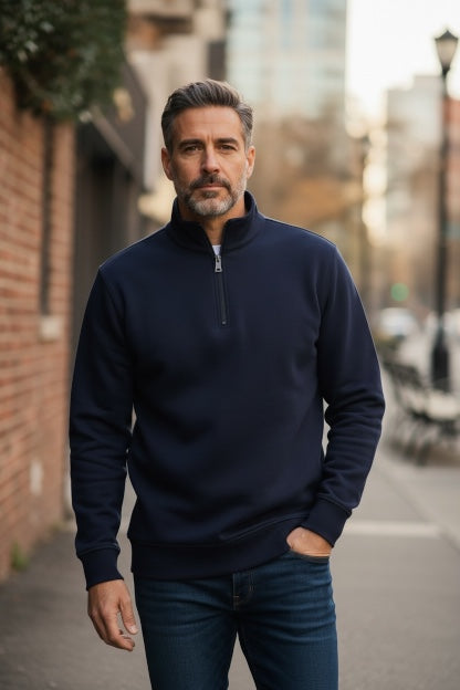 Image for GANT INTERLOCK 1/2 ZIP SWEAT | GANT | Morans Menswear