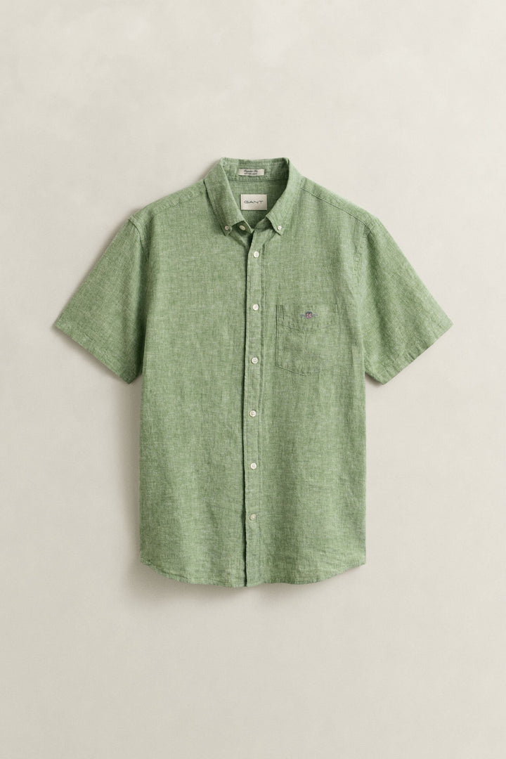 Image for GANT REG COTTON LINEN SS SHIRT | GANT | Morans Menswear