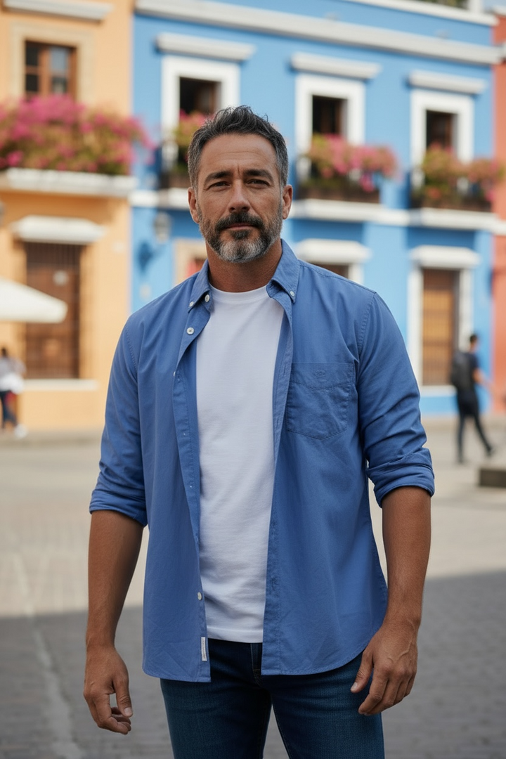 Image for GANT REG GARMENT DYED COTTON LINEN SHIRT | GANT | Morans Menswear