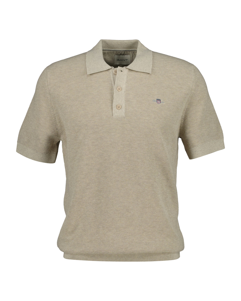 Image for GANT MICRO TEXTURED COTTON SS POLO | GANT | Morans Menswear