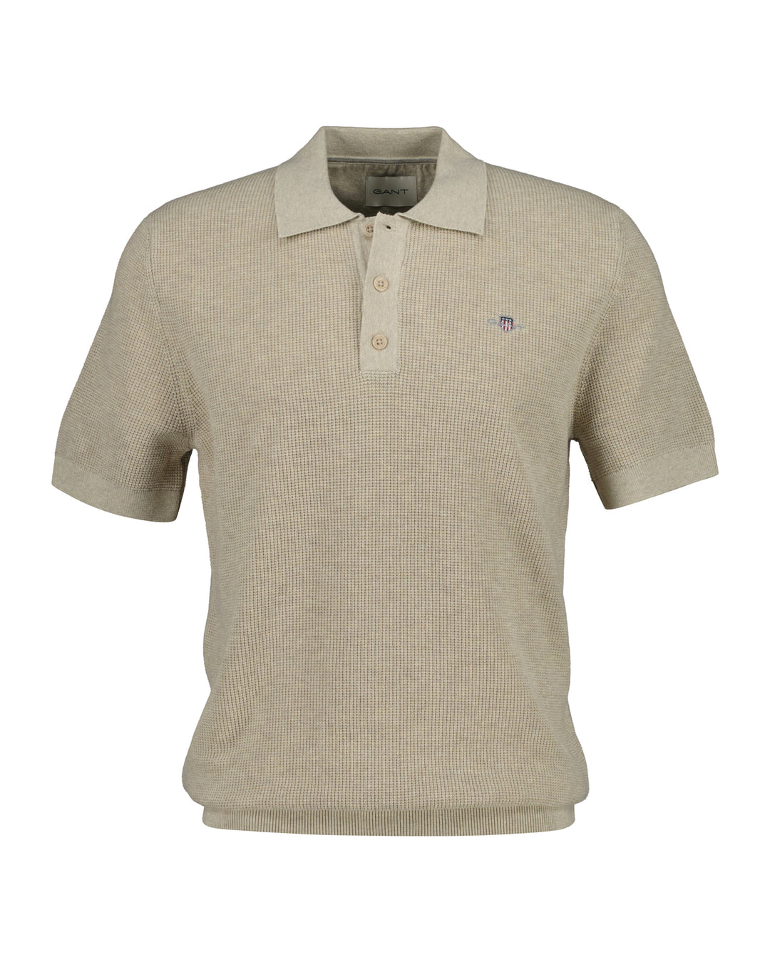 Image for GANT MICRO TEXTURED COTTON SS POLO | GANT | Morans Menswear