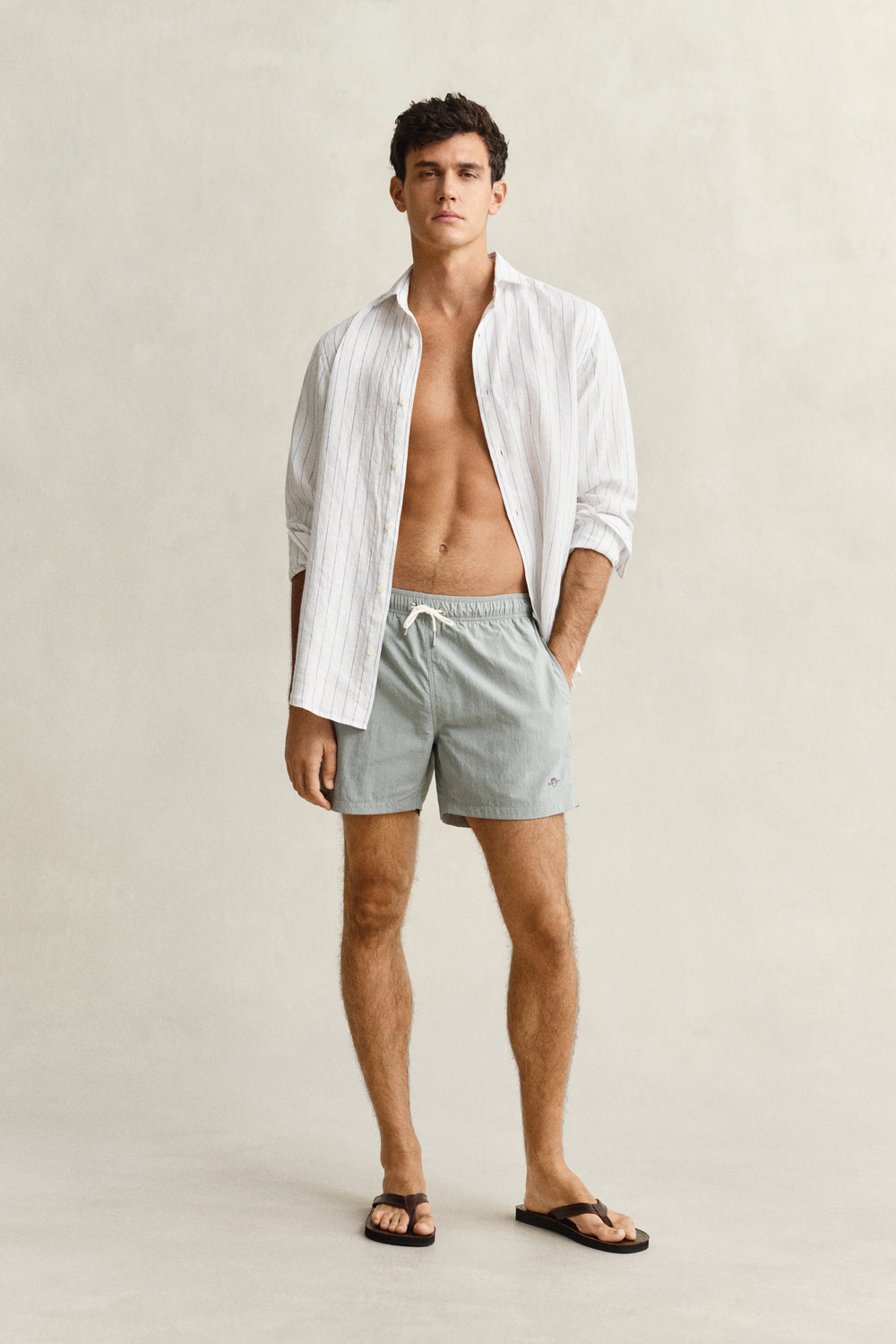 Image for GANT GREY SWIM SHORTS | GANT | Morans Menswear