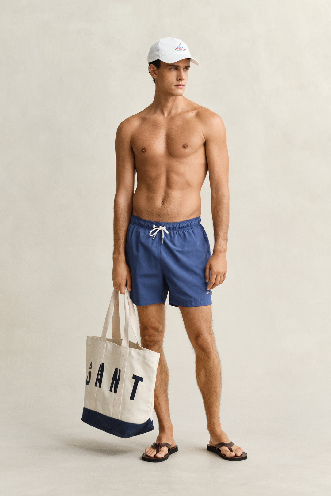 Image for GANT BLUE SWIM SHORTS | GANT | Morans Menswear