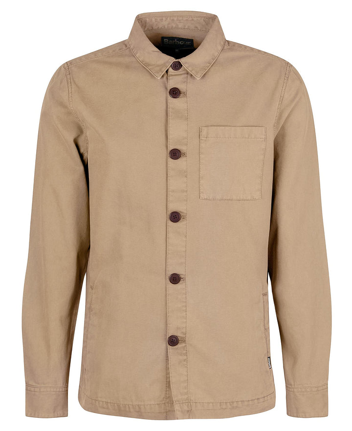Image for BARBOUR REG WASHED STONE OVERSHIRT | Barbour | Morans Menswear