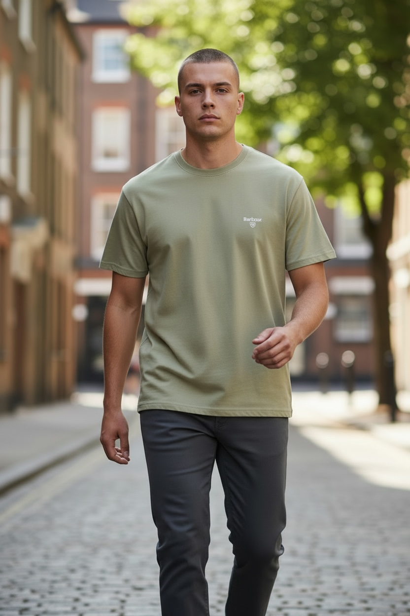 Image for BARBOUR ESSENTIAL  SPORTS T SHIRT | Barbour | Morans Menswear
