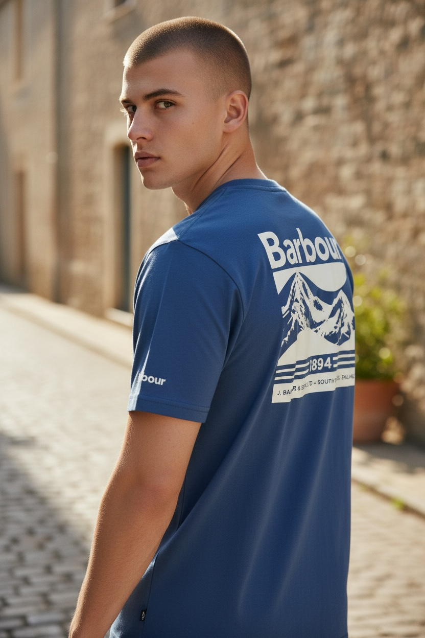 Image for BARBOUR CAMBER GRAPHIC T SHIRT | Barbour | Morans Menswear