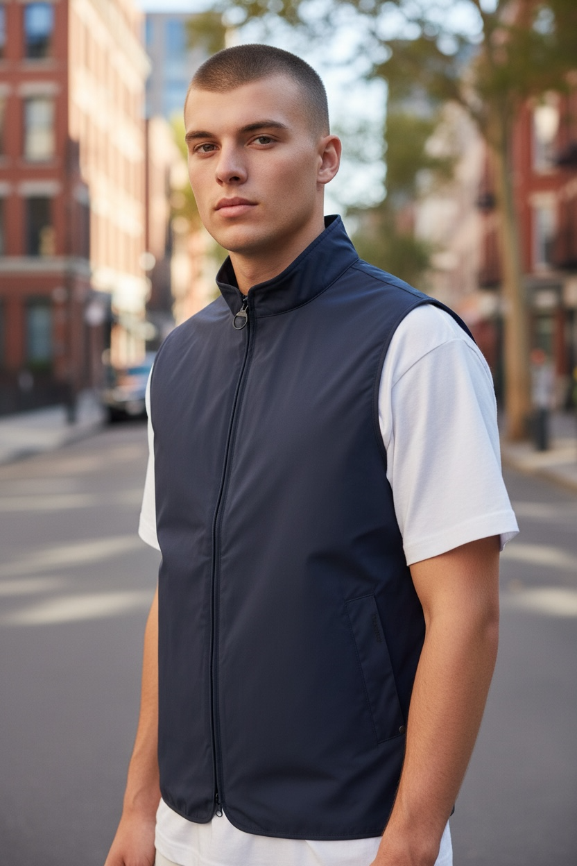 Image for BARBOUR STONEDALE NAVY GILET | Barbour | Morans Menswear