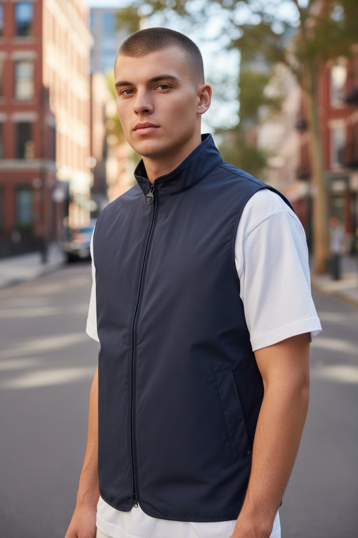 Image for BARBOUR STONEDALE NAVY GILET | Barbour | Morans Menswear