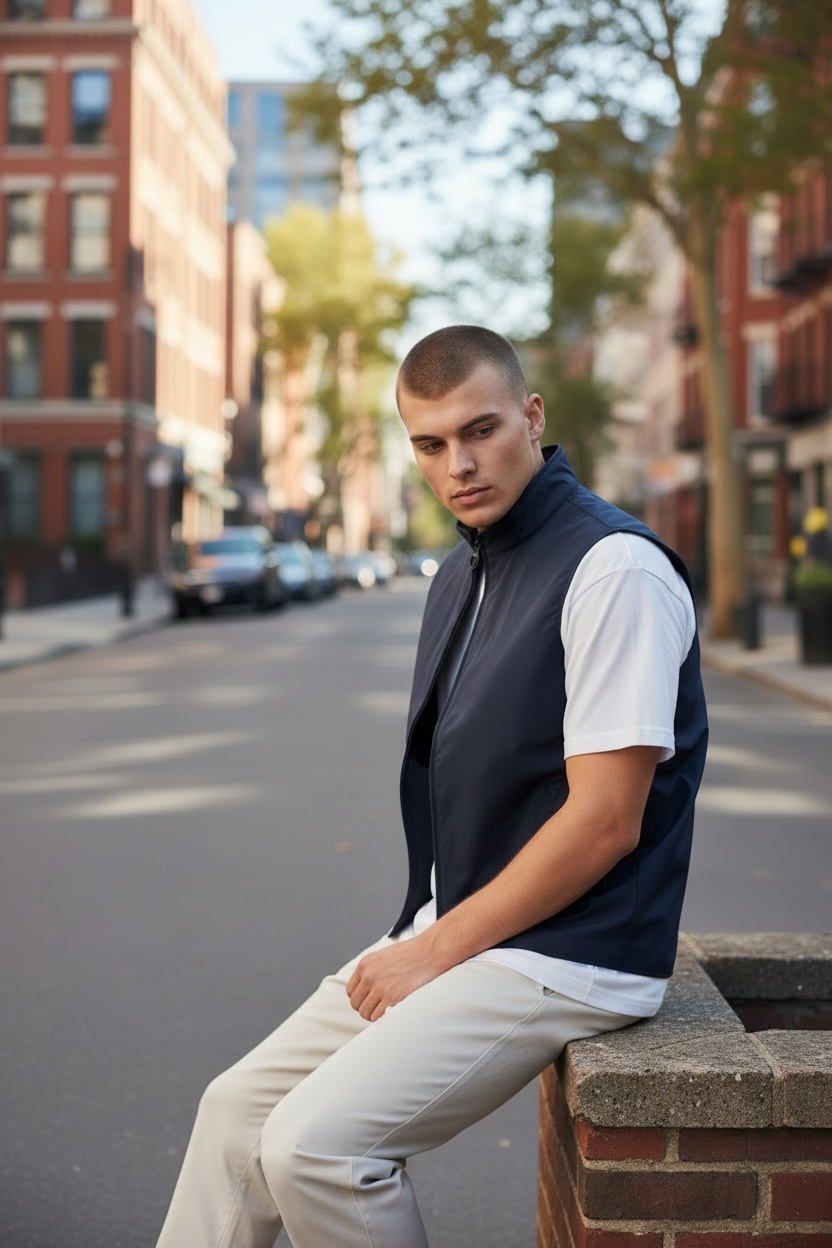 Image for BARBOUR STONEDALE NAVY GILET | Barbour | Morans Menswear