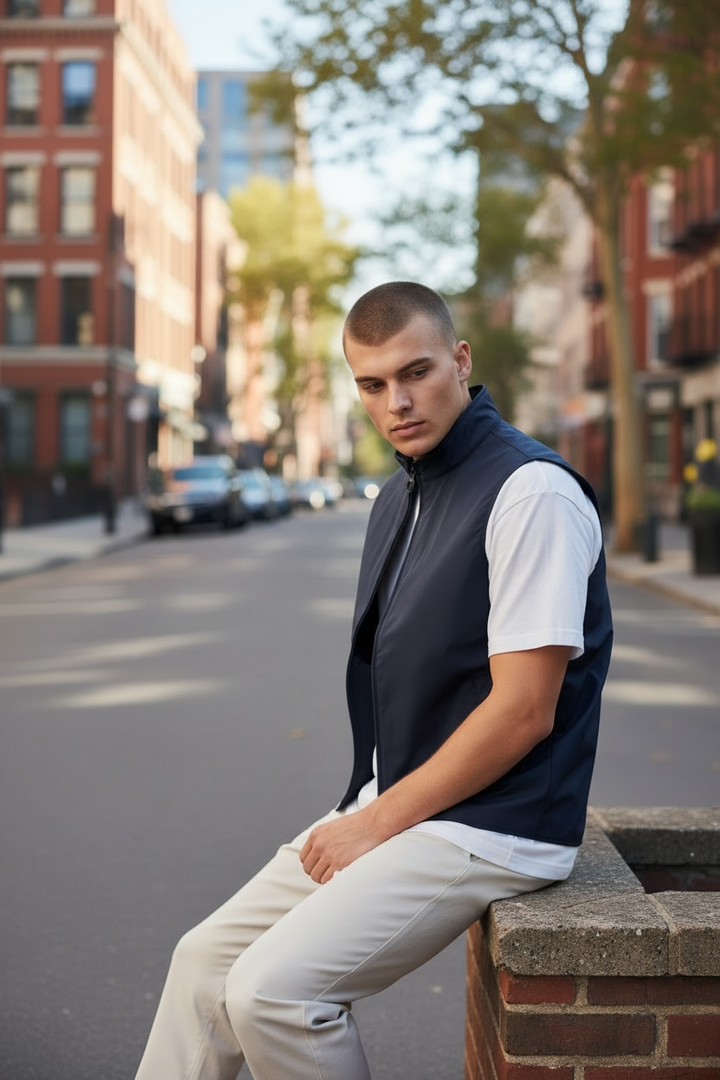 Image for BARBOUR STONEDALE NAVY GILET | Barbour | Morans Menswear