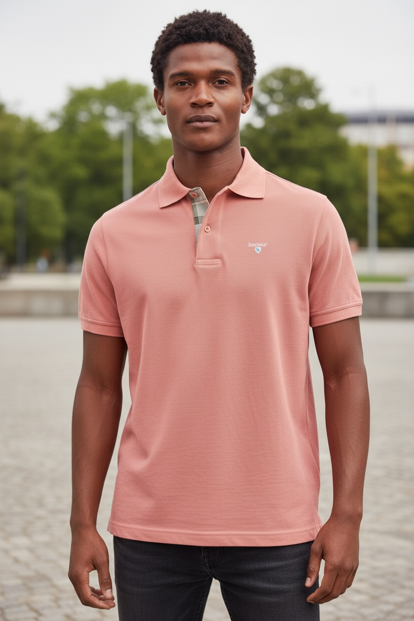 Image for BARBOUR TARTAN PIQUE POLO SHIRT | Barbour | Morans Menswear