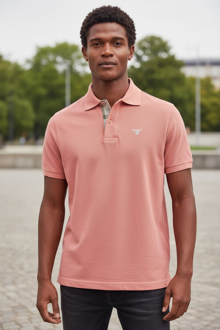 Image for BARBOUR TARTAN PIQUE POLO SHIRT | Barbour | Morans Menswear